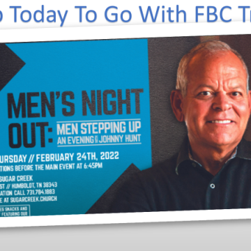 Men’s Night Out:  Men Stepping Up    February 24, 2022