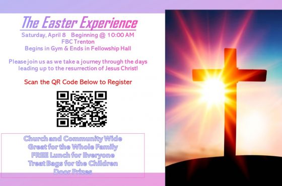 The Easter Experience, Saturday, April 8th, 10:00 am