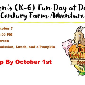 Children’s (K-6) Fund Day at Donnell Century Farm Adventure