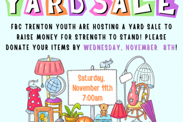 Trenton FBC Collective Youth Ministry “Yard Sale”